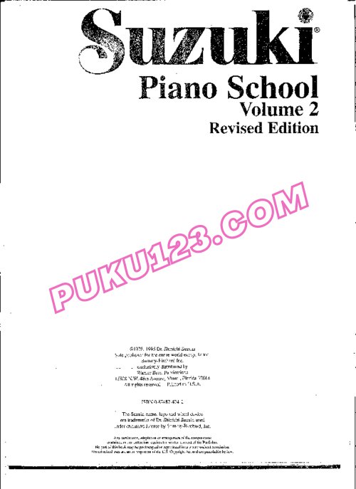 天天钢琴网-免费下载铃木钢琴教材（第二册）Suzuki Piano School - Vol 02