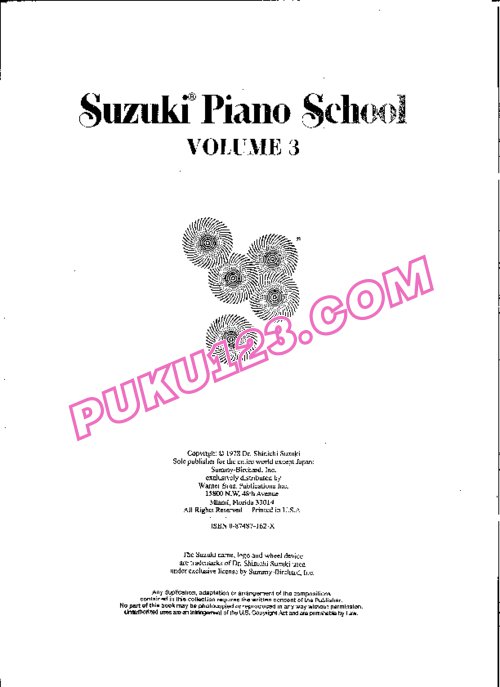 天天钢琴网-免费下载铃木钢琴教材（第三册）Suzuki Piano School - Vol 03