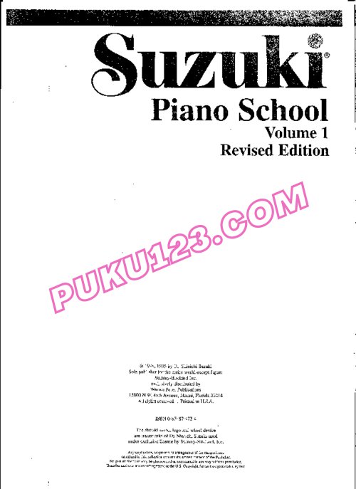 天天钢琴网-免费下载铃木钢琴教材（第一册）Suzuki Piano School - Vol 01