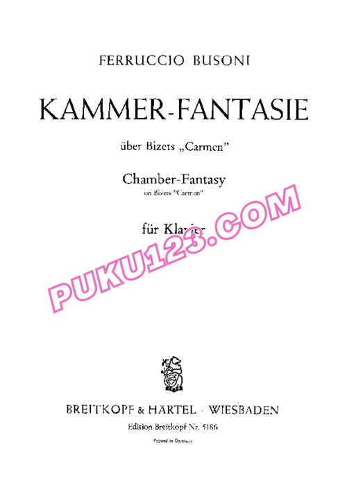 天天钢琴网-免费下载Busoni - Sonatina No.6 Kammer Fantasie über Bizets Carmen