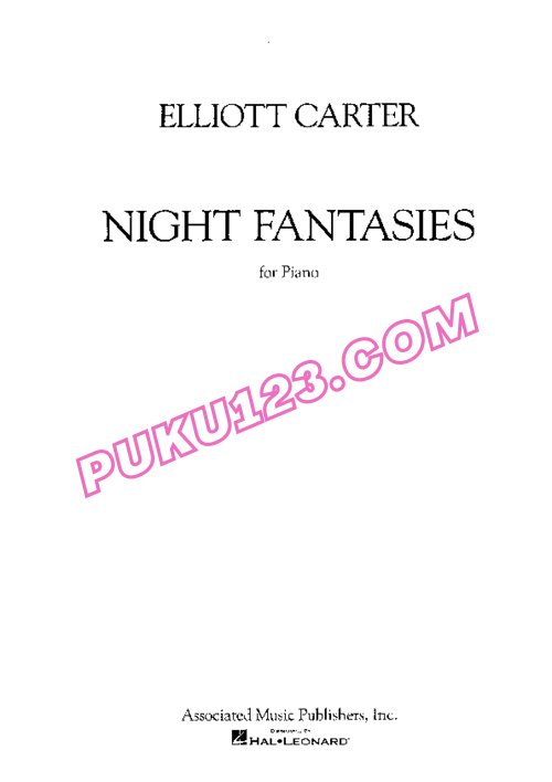 天天钢琴网-免费下载Carter - Night Fantasies