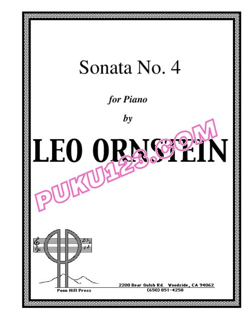 天天钢琴网-免费下载Ornstein - Fourth Piano Sonata S.360