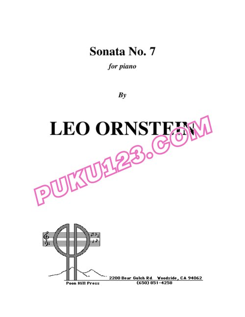 天天钢琴网-免费下载Ornstein - Piano Sonata No.7 S.363