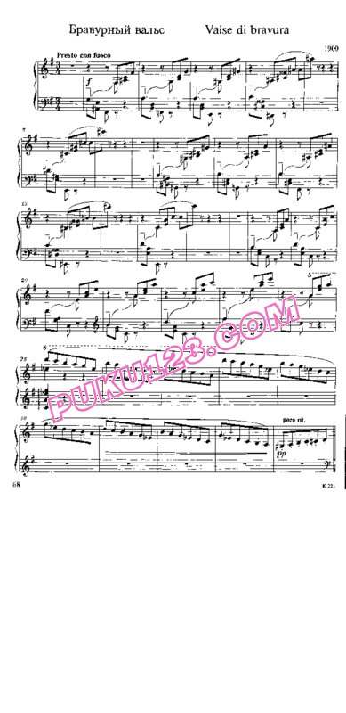 天天钢琴网-免费下载Balakirev - Waltz No[1].1 in G Major, Valse di Bravura