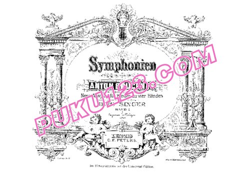 天天钢琴网-免费下载Bruckner - Singer - Symphony No.2 in c Minor - 4 Hands