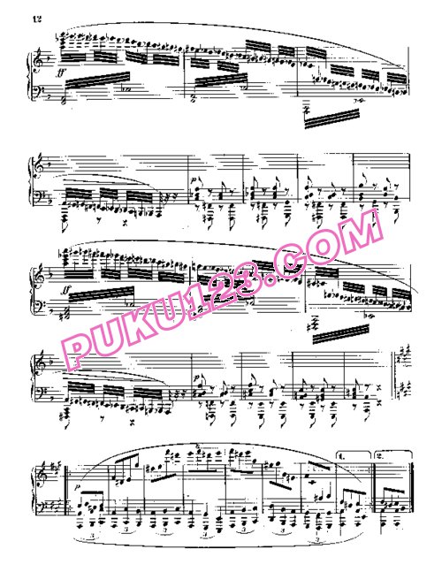 天天钢琴网-免费下载Rubinstein - Variations on Yankee Doodle from Miscellenies Op.93 Book.8