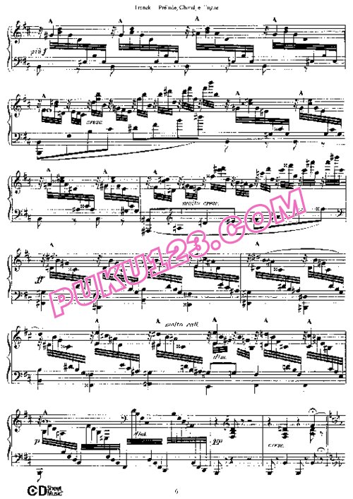 天天钢琴网-免费下载Franck - Prelude Choral & Fugue.pdf