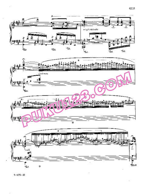 天天钢琴网-免费下载Liszt - Rhapsodies Hongroises No.13