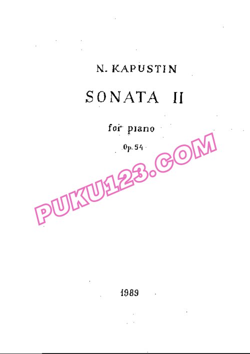 天天钢琴网-免费下载Kapustin - Piano Sonata No.2 in E Major Op.54